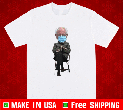 Unimpressed Bernie Sanders Meme Inauguration Mittens Facemask T-Shirt