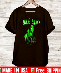 Billie Eilish Shirt When We All Fall Asleep World Tour Cover Neon T-Shirt