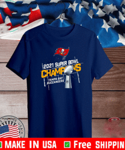2021 Super Bowl Liv Champions Tampa Bay Buccaneers Logo T-Shirt