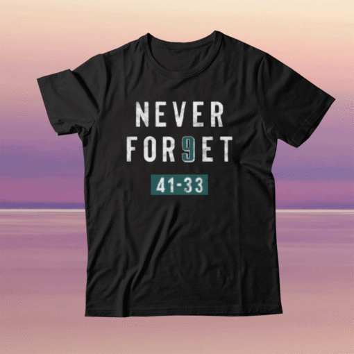 Clearwooder Never Forget Nick Foles 9 Philadelphia Shirt