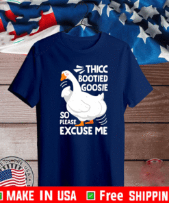 THICC BOOTIED GOOSIE SO PLEASE EXCUSE ME T-SHIRT