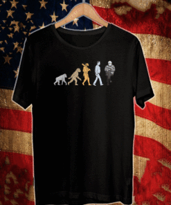 Bernie Sanders Mittens Funny Evolution Meme Inauguration Day T-Shirt