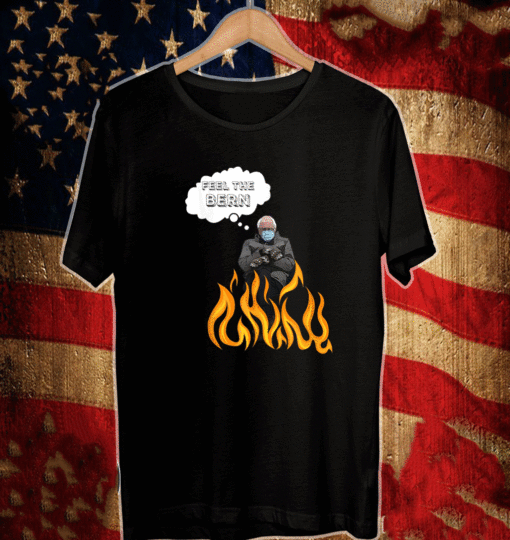 Bernie Sanders Mittens Mood Funny Fire Meme Feel The Bern T-Shirt
