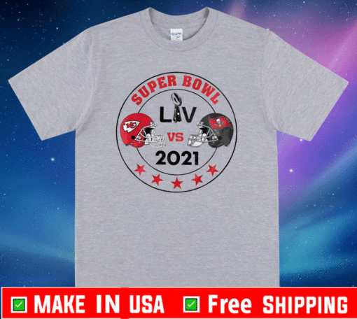 Buccaneers vs Kansas City Chiefs Super Bowl Shirt - Tampa Bay NFL Sports Logo 02-07-2021 T-Shirt