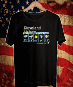 Cleveland Weather 5 Day Forecast T-Shirt