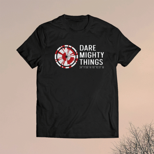 Dare Mighty Things Perseverance Mars Rover Hidden Code Shirt