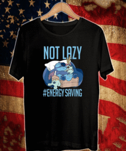 Disney Lilo & Stitch Not Lazy Energy Saving Shirt