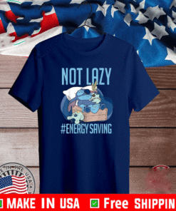 Disney Lilo & Stitch Not Lazy Energy Saving Shirt