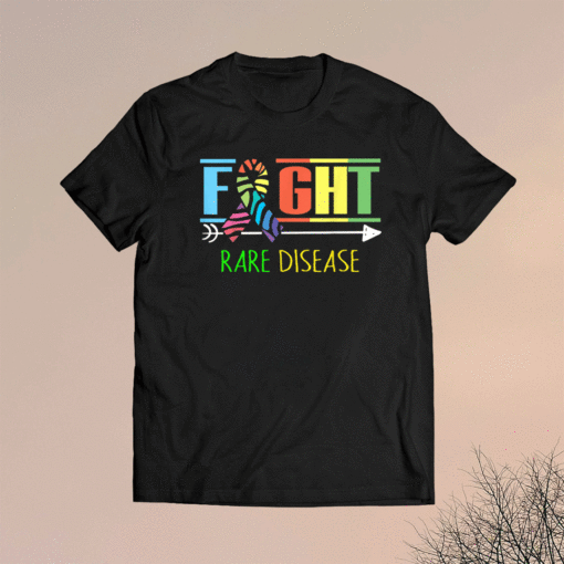 Fight Rare Disease Zebra Ribbon Rare Disease Day 2021 Shirt