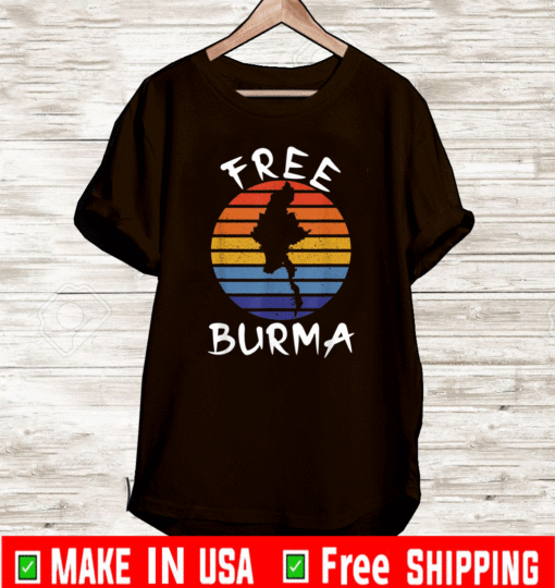 Free Burma Vintage T-Shirt