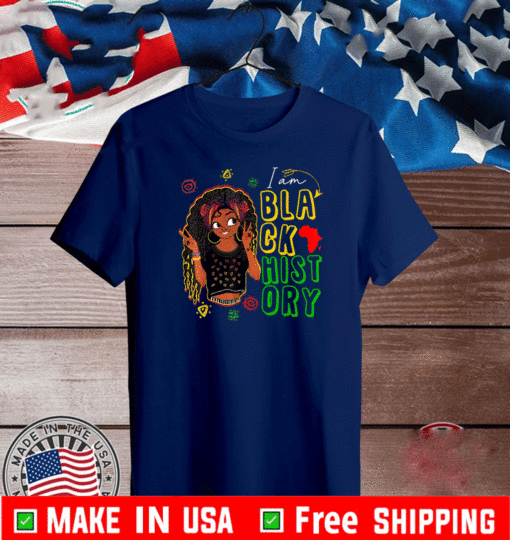 I Am The Strong African Queen Girls Black History Month T-Shirt