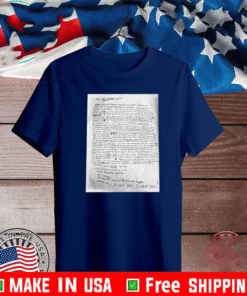 Kurt Cobain Suicide Note White T-Shirt