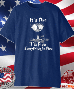 It's Fine I'm Fine Everything Is Fine Funny Cute Raining Cat Shirts