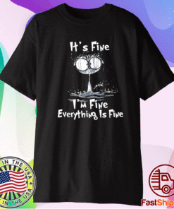 It's Fine I'm Fine Everything Is Fine Funny Cute Raining Cat Shirts