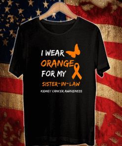 Kidney Cancer I Wear Orange For My Sister-in-law Ribbon T-Shirt