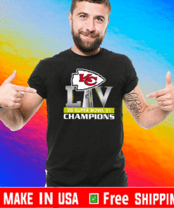 Logo Kansas City Chiefs Liv 2021 Super Bowl Champions T-Shirt