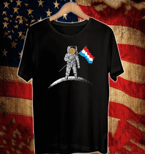 Luxembourg Heritage Luxembourger Astronaut Moon T-Shirt