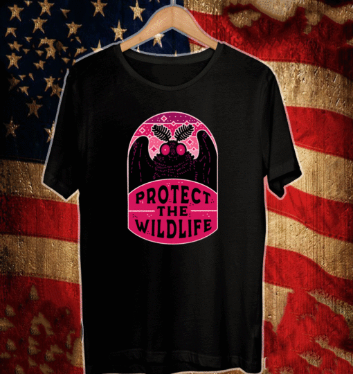 PROTECT THE WILDLIFE MOTHMAN T-SHIRT