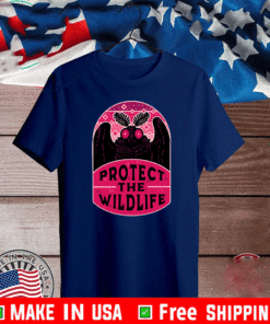 PROTECT THE WILDLIFE MOTHMAN T-SHIRT