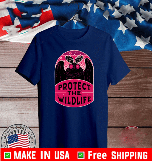 PROTECT THE WILDLIFE MOTHMAN T-SHIRT