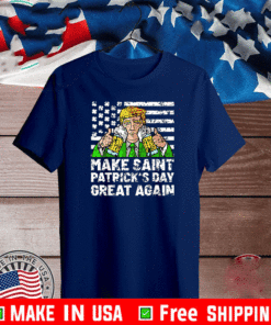 Saint Patricks Day Sarcastic Trump Beer Drinking Shirt