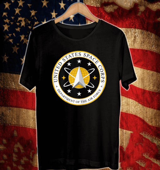 Space Force Logo USSF Astronaut Military Air Force Spaceship T-Shirt