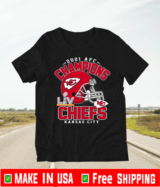 Super Bowl 2021 Kansas City Chiefs NFL Sports Football Logo Shirt - 2021 AFC Champions T-Shirt