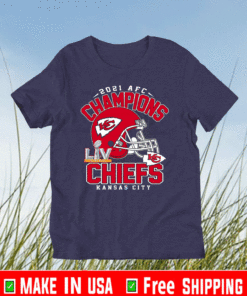 Super Bowl 2021 Kansas City Chiefs NFL Sports Football Logo Shirt - 2021 AFC Champions T-Shirt