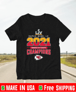 Super Bowl LV 2021 Kansas City Chiefs NFL Champions T-Shirt