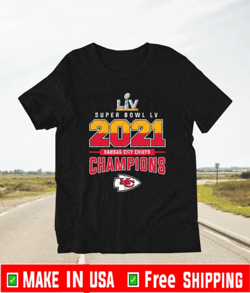 Super Bowl LV 2021 Kansas City Chiefs NFL Champions T-Shirt