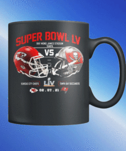 2021 Kansas City Chiefs Vs Tampa Bay Bucceeners Super Bowl LV Final NFL Mug For Fan, 2021 NFL Football Chiefs Vs Bucceeners Mug