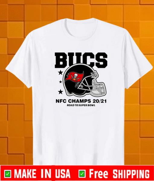 Tampa Bay Buccaneers NFC Champs road to super bowl 2021 T-Shirt