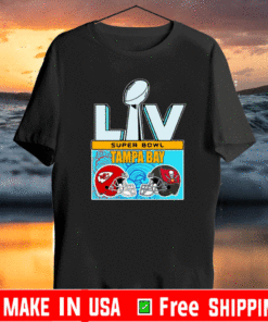 Limited Edition 2021 Super Bowl LV Tampa Bay Buccaneers Vs Kansas City Chiefs Shirt
