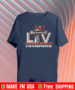 Tampa Bay Buccaneers Super Bowl 2021 Champions - Logo NFL T-Shirt