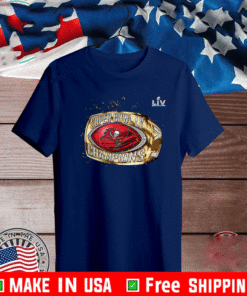 Tampa Bay Buccaneers Super Bowl LV Champions Ring T-Shirt