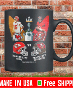 Tampa Bay Buccaneers Vs Kansas City Chiefs Super Bowl LV Mug - Chiefs Vs Buccaneers Fan Gifts