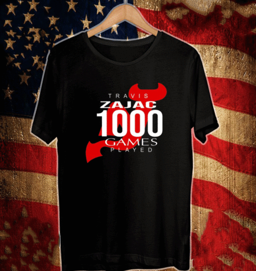 Travis Zajac 1000 Game Played Shirt