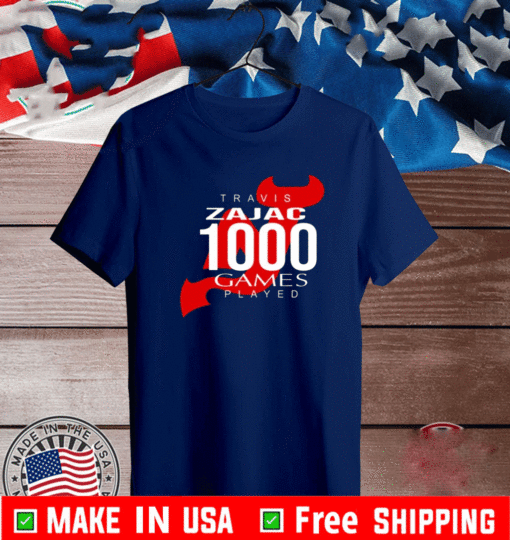 Travis Zajac 1000 Game Played Shirt