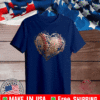 Vintage Baseball Heart Valentine's Day Boys T-Shirt