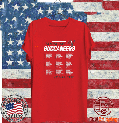 Team Tampa Bay Buccaneers Super Bowl LV 2021 T-Shirt