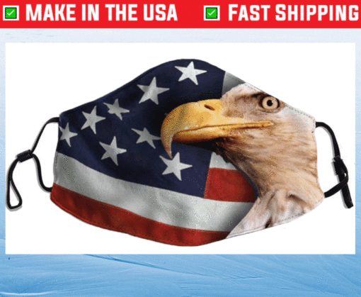 American Flag Eagle Face Mask