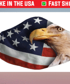 American Flag Eagle Face Mask