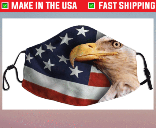 American Flag Eagle Face Mask