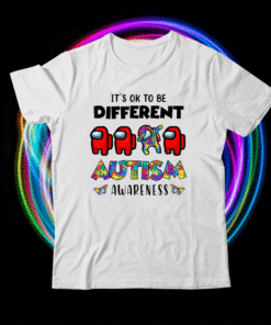 Among Us Its Okay To Be Different Autism Awareness Shirt
