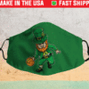 Basketball St Patricks Day Face Mask