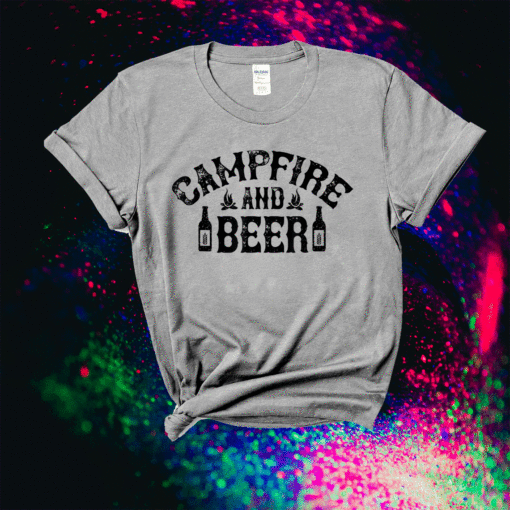 Campfire And Beer Camping Shirt