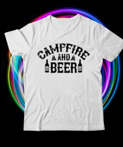 Campfire And Beer Camping Shirt