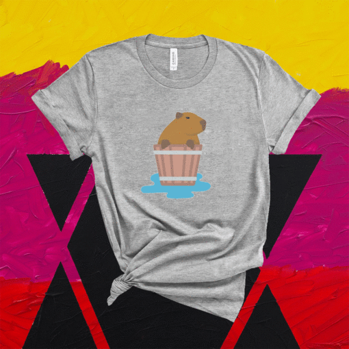 Capybaras Barrel Bath Shirt