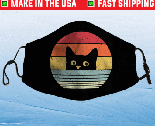 Cat Retro Style Face Mask