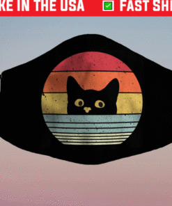 Cat Retro Style Face Mask